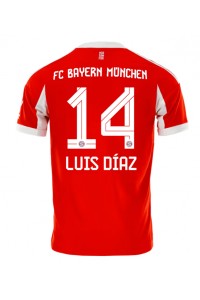Fotbalové Dres Bayern Munich Luis Diaz #14 Domácí Oblečení 2025-26 Krátký Rukáv